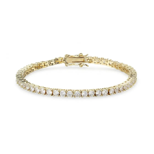 Bracelet Tennis Ice — Doré