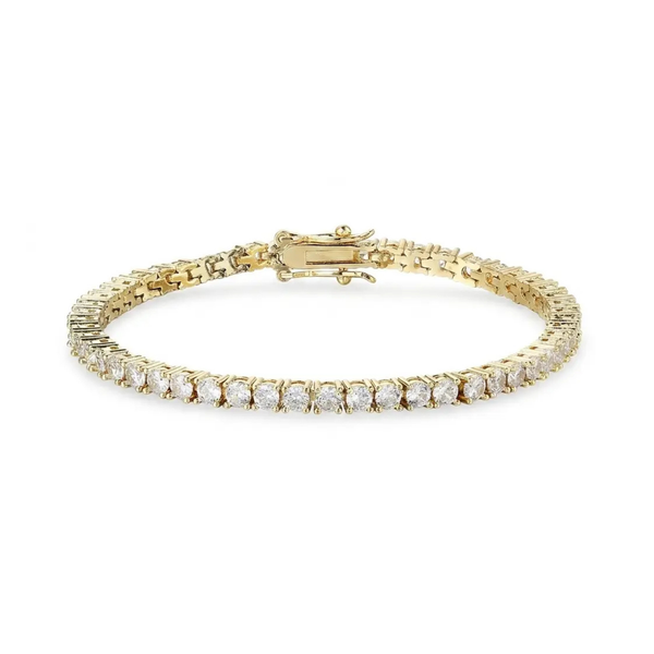 Bracelet Tennis Ice — Doré