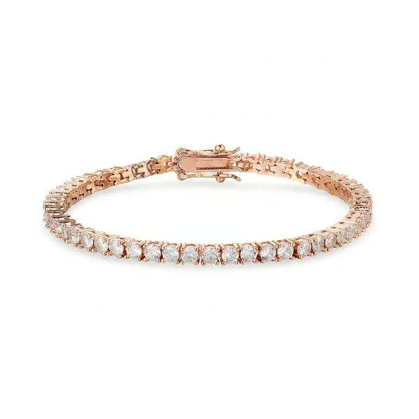 Bracelet Tennis Ice — Or Rose