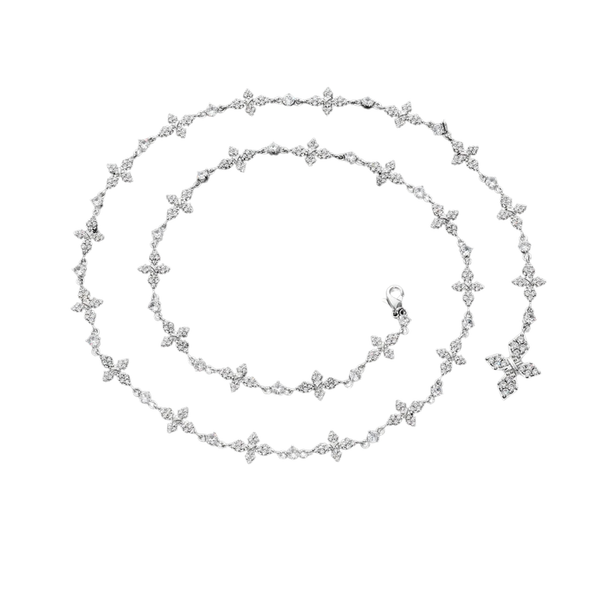 Collier Croix Iced — Argenté