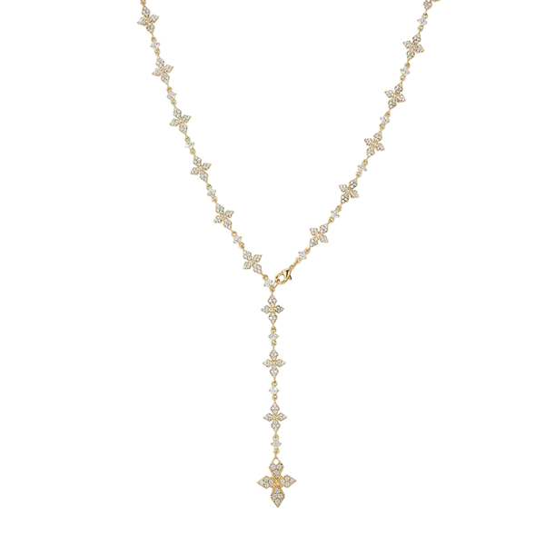 Collier Croix Iced — Doré
