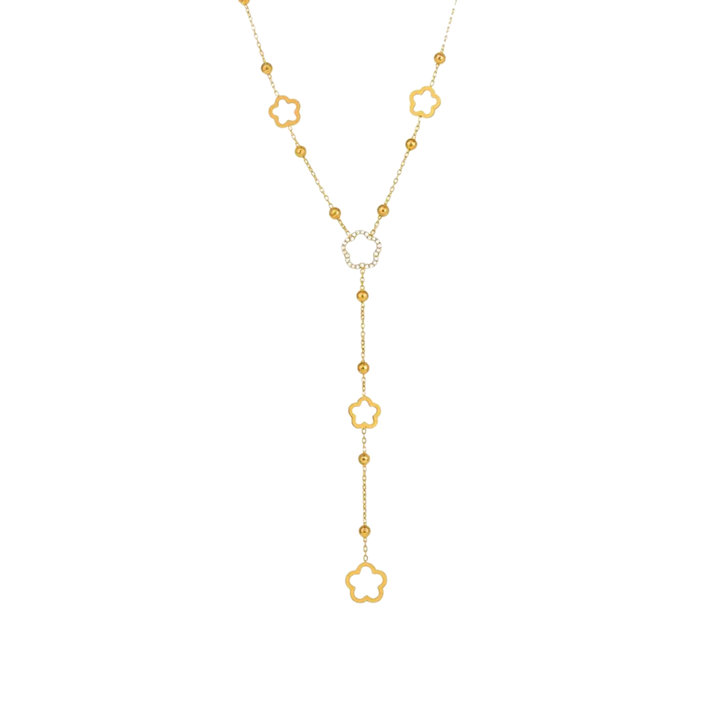 Collier Fleur — Doré