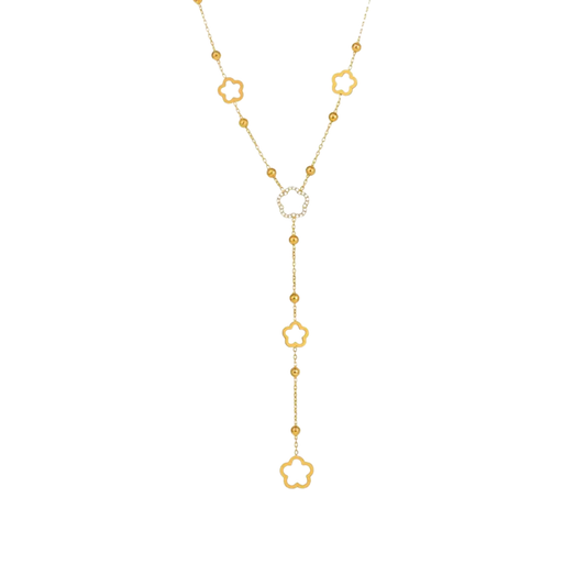 Collier Fleur — Doré
