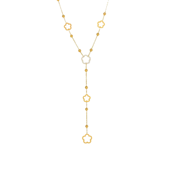 Collier Fleur — Doré