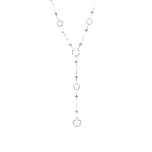 Collier Fleur — Argenté
