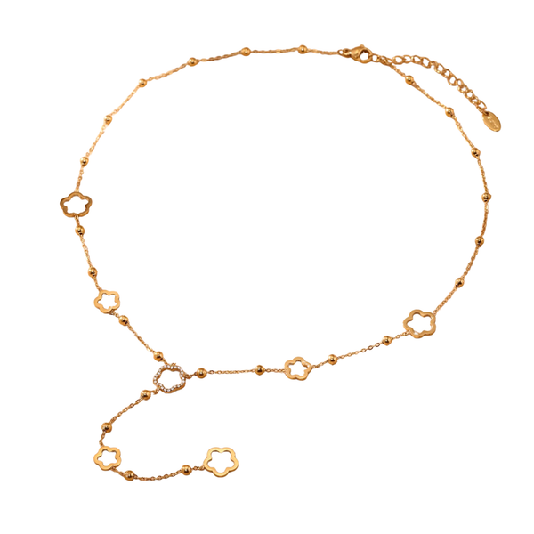 Collier Fleur — Doré