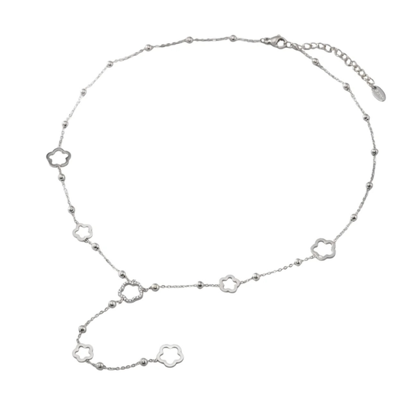 Collier Fleur — Argenté