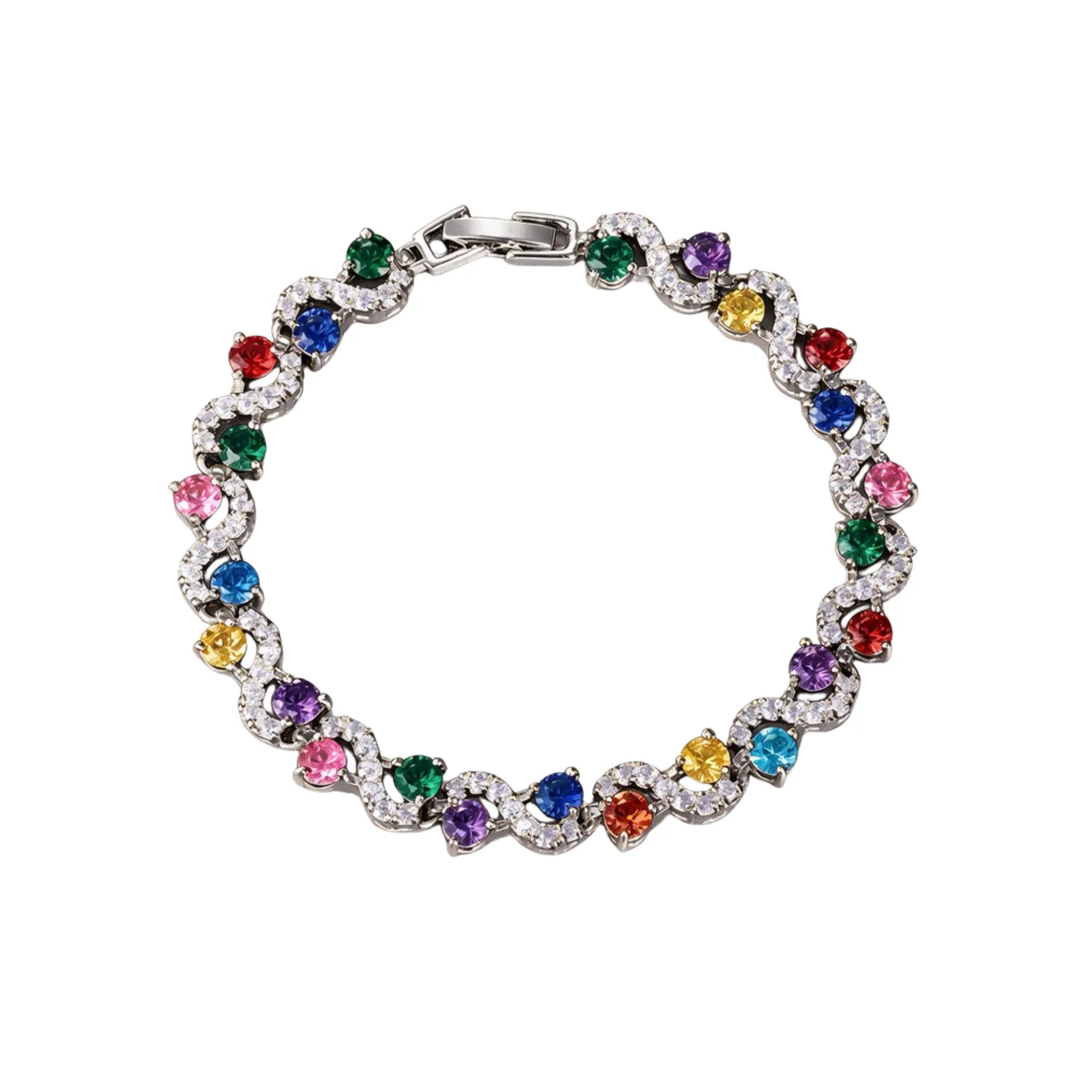 Bracelet Wave Tennis — Multicolore Just Shine