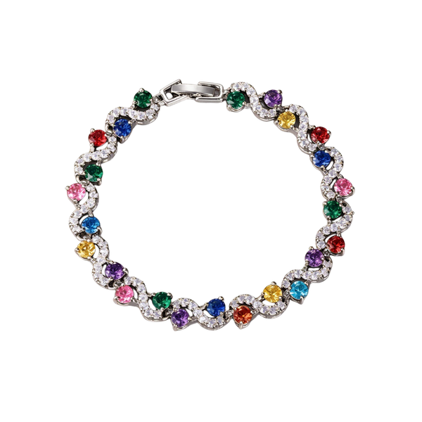Bracelet Wave Tennis — Multicolore