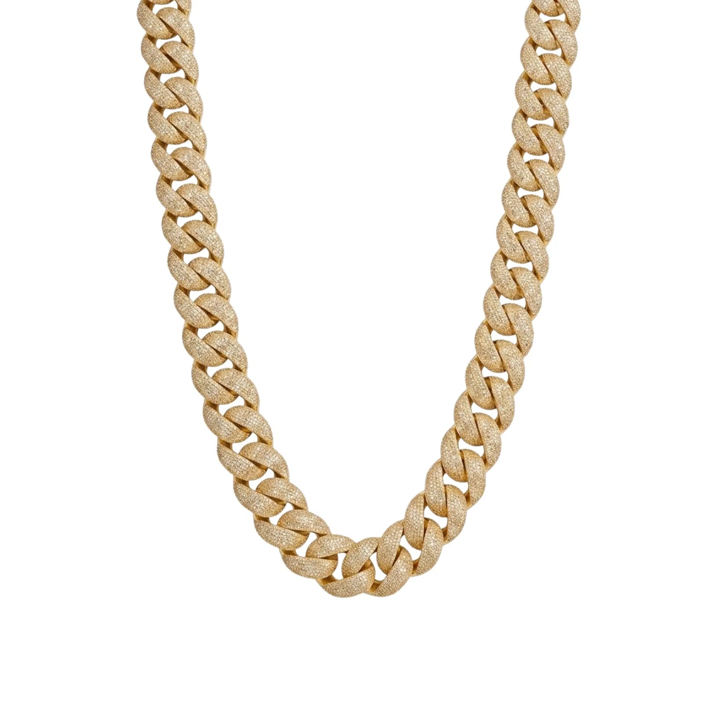 Chaîne Cubaine 24 mm · 40 cm — Doré Just Shine