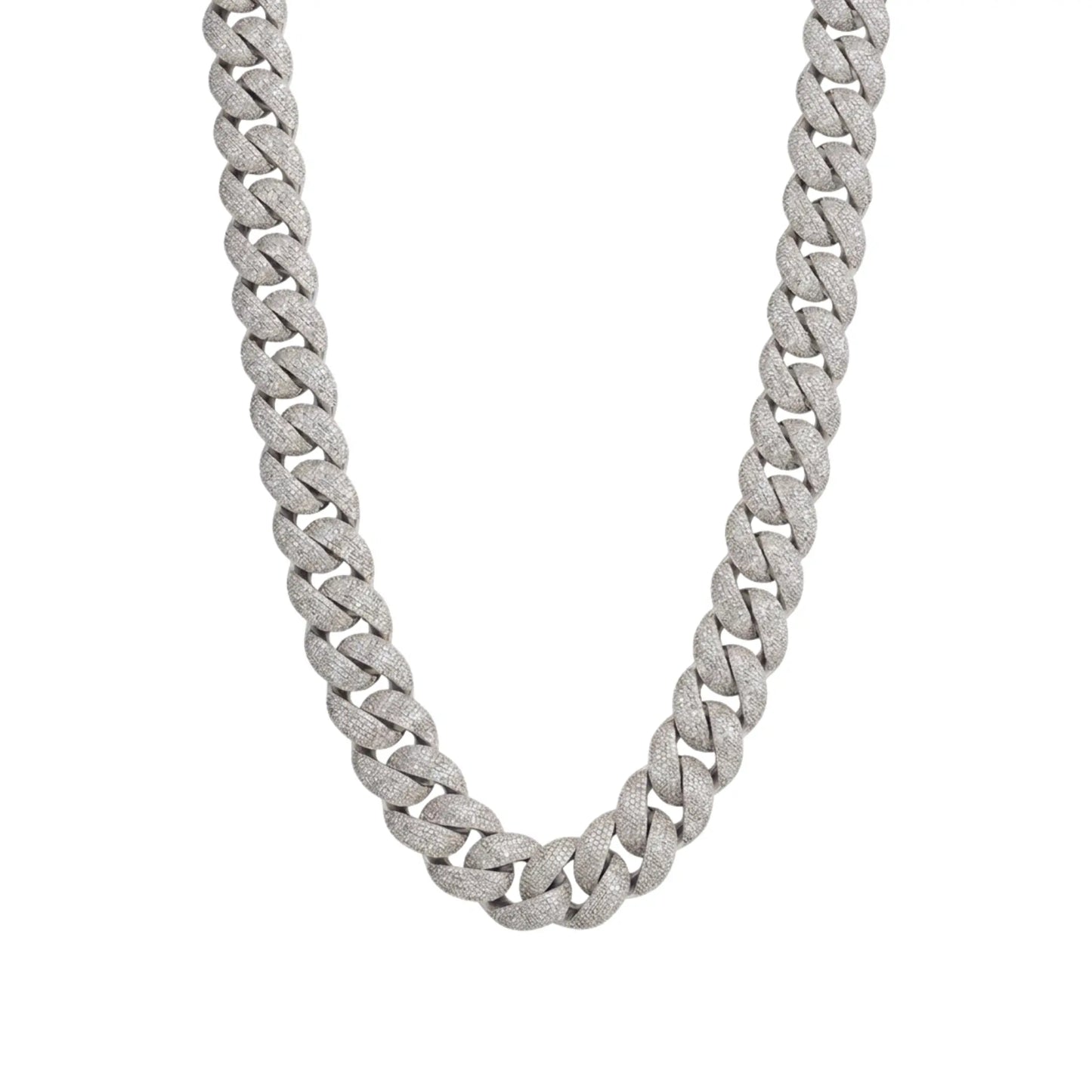 Chaîne Cubaine 24 mm · 40 cm — Argenté Just Shine