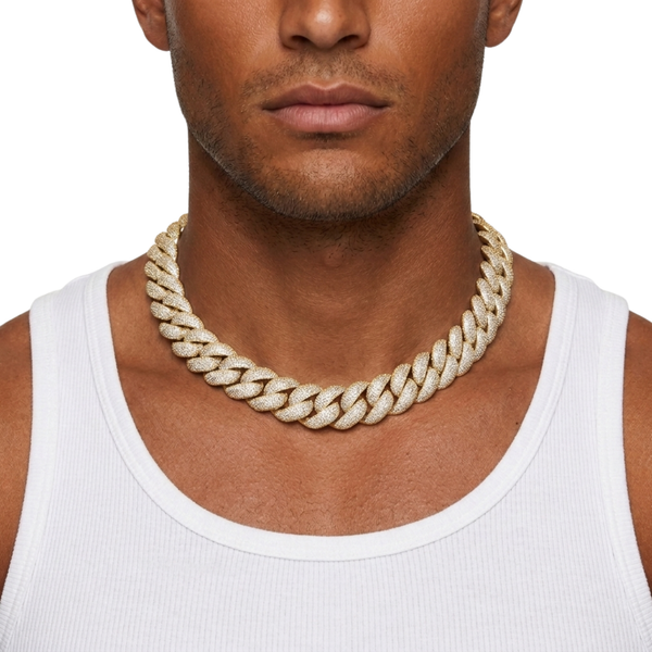 Chaîne Cubaine 24 mm · 45 cm — Doré