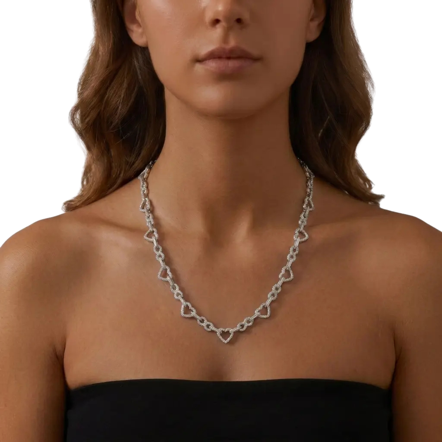 Collier Ice Heart — Argenté