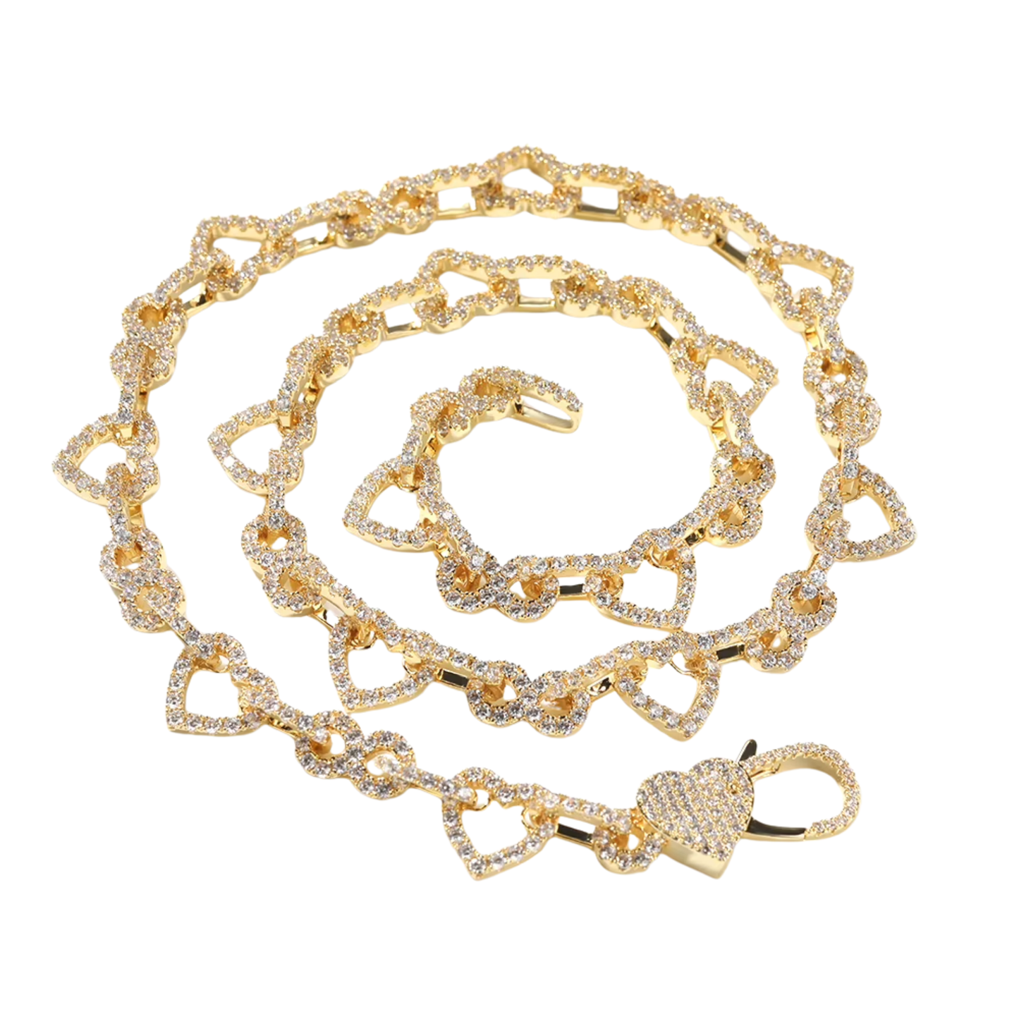 Collier Ice Heart — Or Rose