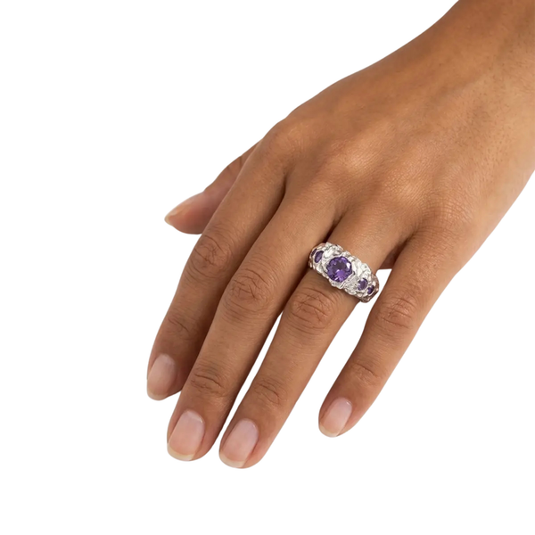Bague Amethyst 925