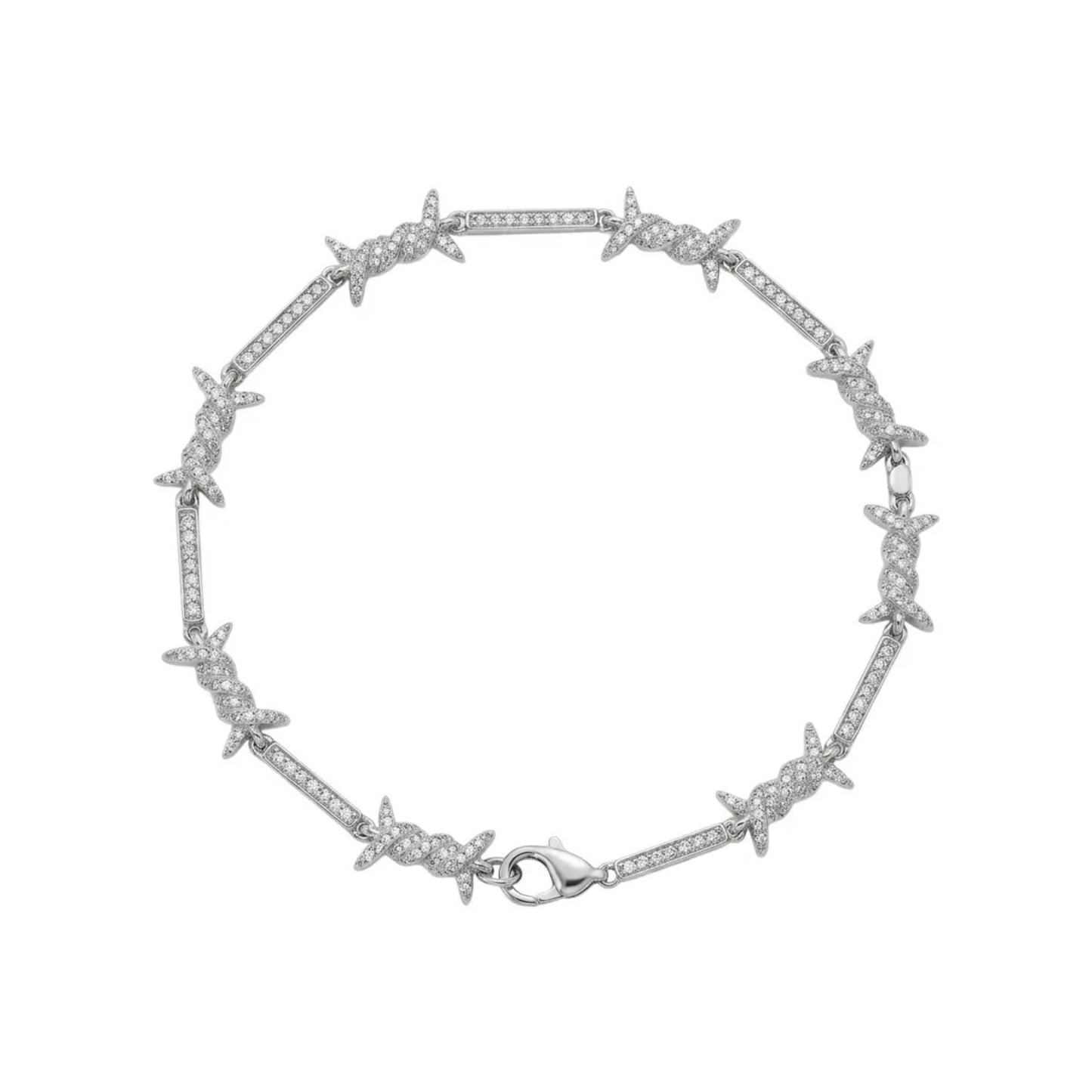 Bracelet Barbwire — Argenté