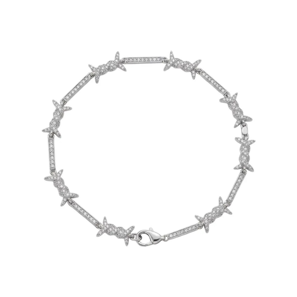 Bracelet Barbwire — Argenté