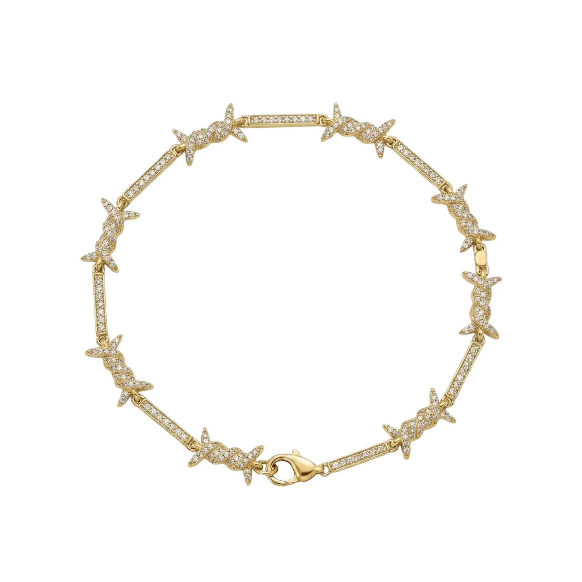 Bracelet Barbwire — Doré Just Shine