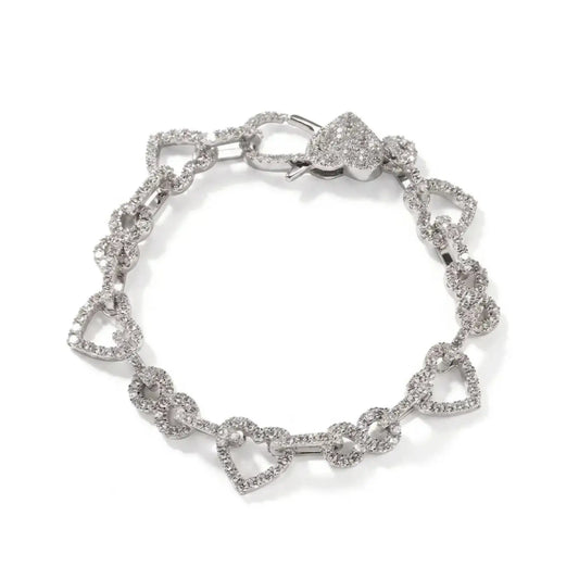 Bracelet Ice Heart — Argenté Just Shine