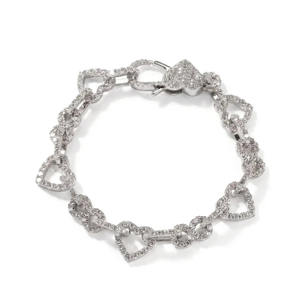 Bracelet Ice Heart — Argenté