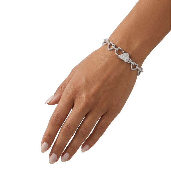 Bracelet Ice Heart — Argenté