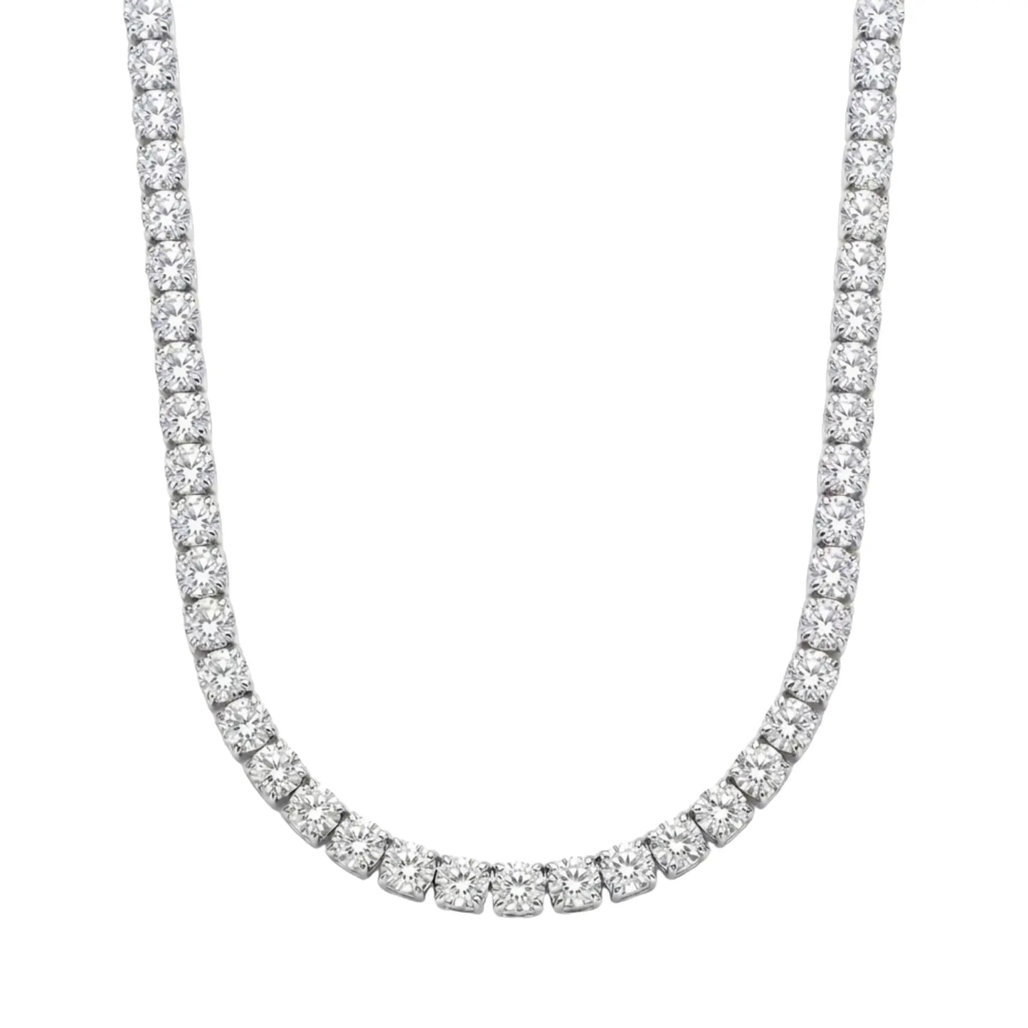 Chaîne Tennis 50 cm — Argenté Just Shine