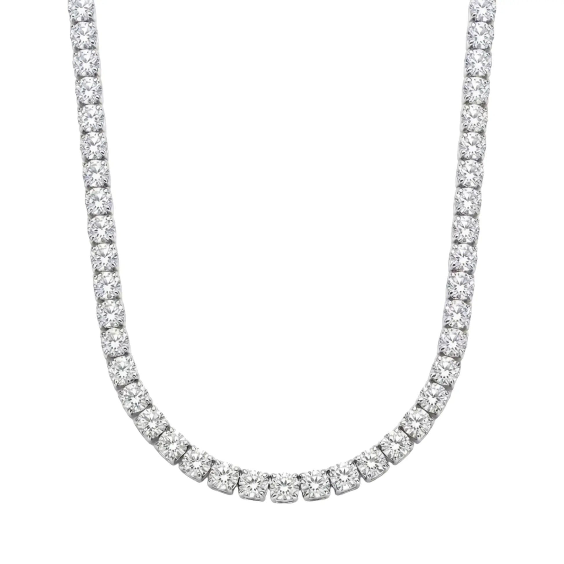 Chaîne Tennis 50 cm — Argenté Just Shine