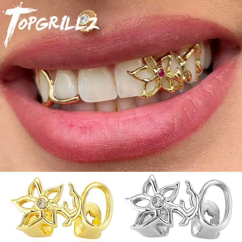 Grillz Flower Gloss — Doré