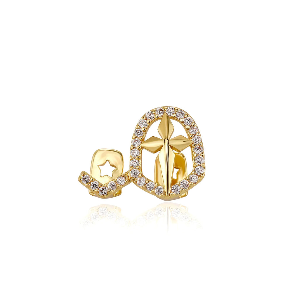 Grillz Cross Iced — Doré