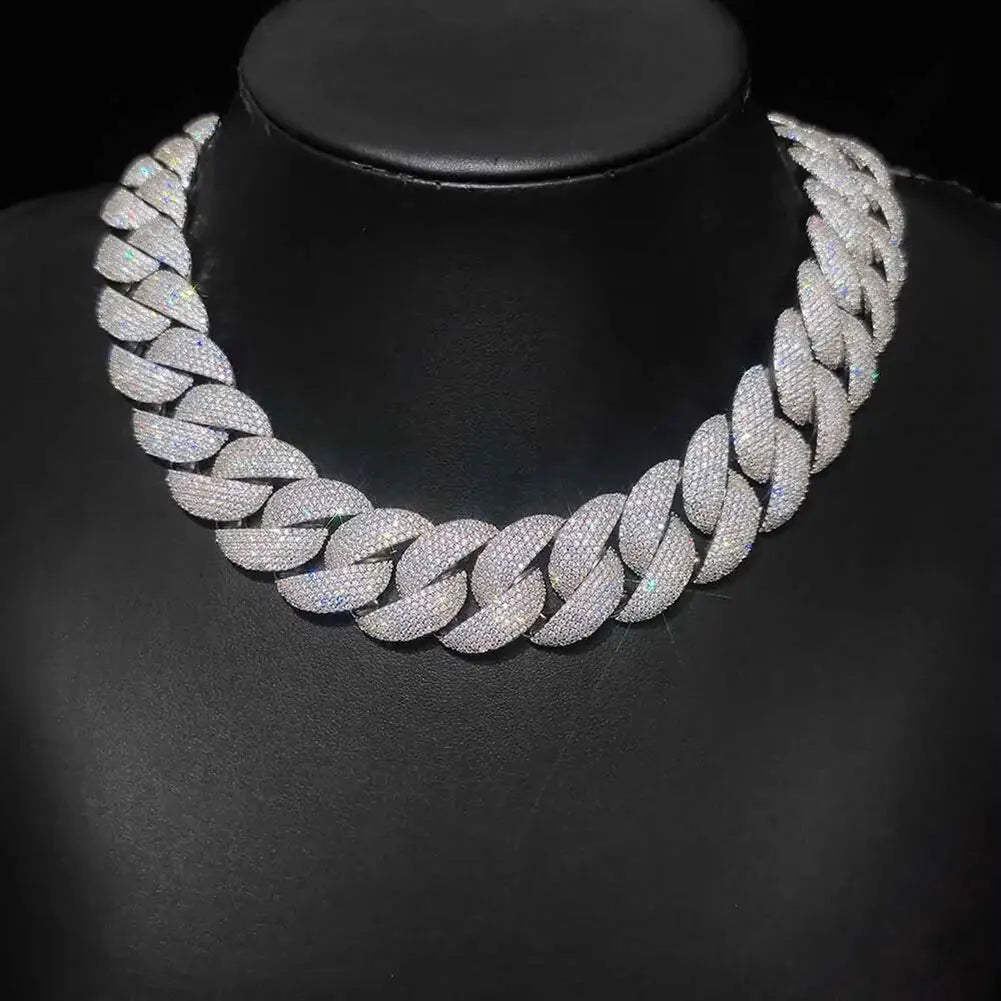 Chaîne Cubaine 24 mm · 50 cm — Argenté