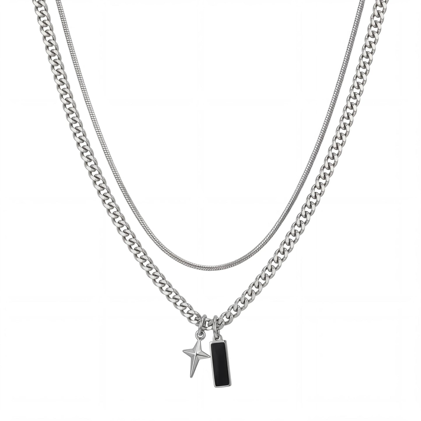 Collier Étoile Nova — Argenté