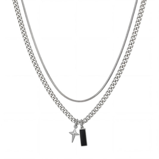 Collier Étoile Nova — Argenté
