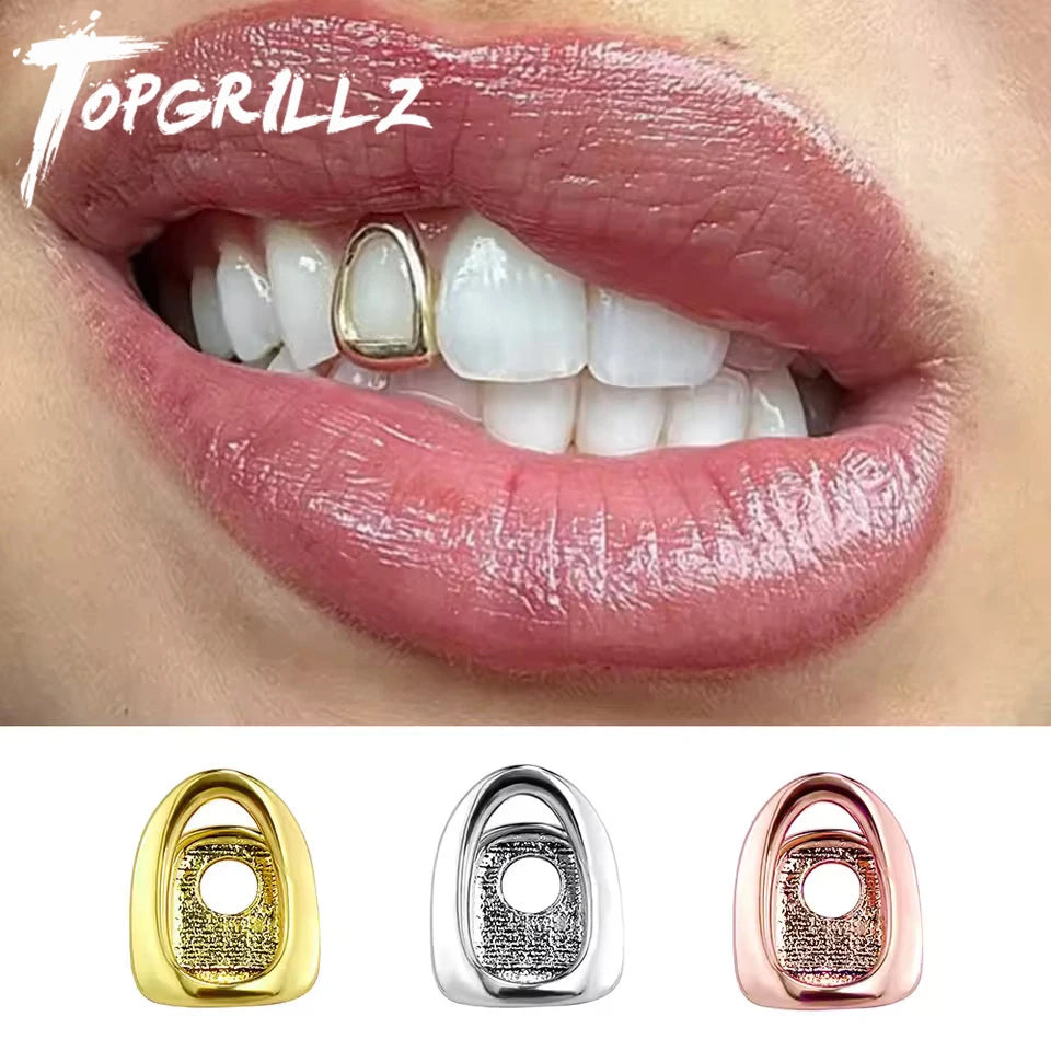 Grillz Solo Hollow — Or Rose