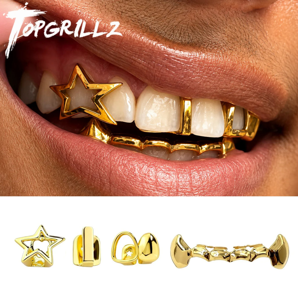Grillz Star Set — 4 pièces — Doré