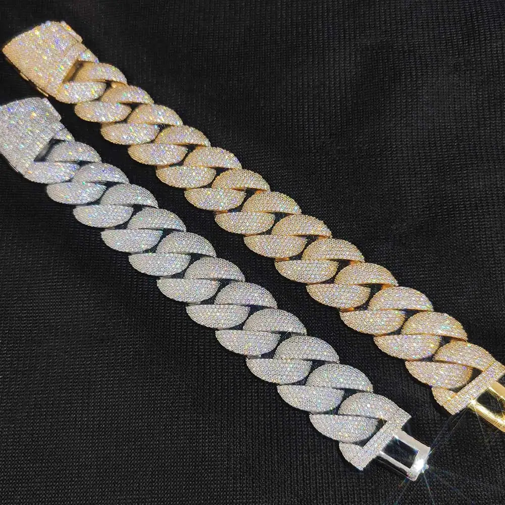 Chaîne Cubaine 24 mm · 40 cm — Argenté