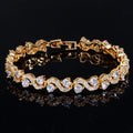 Bracelet Wave Tennis — Doré