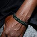 Bracelet Cuban Prong 14 mm — Vert