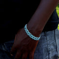 Bracelet Cuban Prong 14 mm — Noir