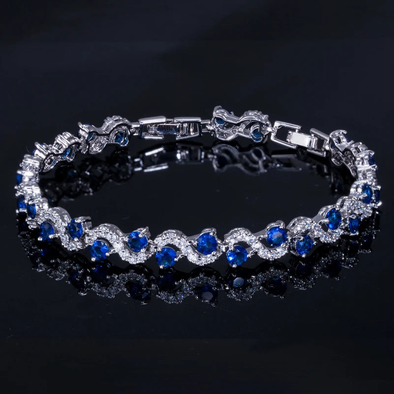 Bracelet Wave Tennis — Doré