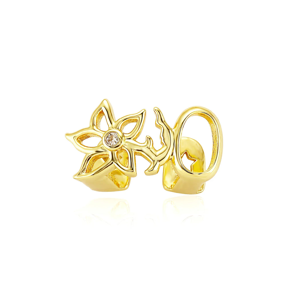 Grillz Flower Gloss — Argenté