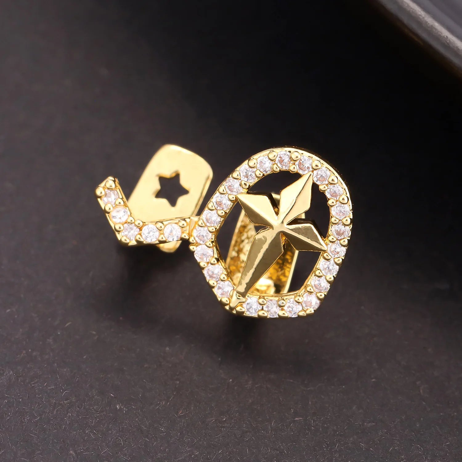 Grillz Cross Iced — Argenté