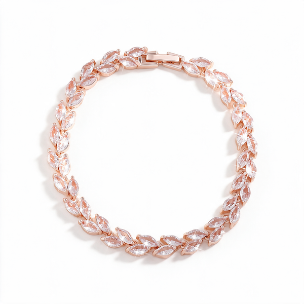 Jonc Petal Iced — Or Rose