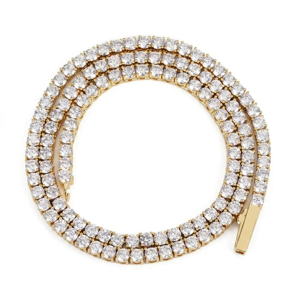 Chaîne Tennis 50 cm — Doré Just Shine