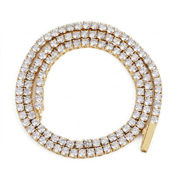 Chaîne Tennis 50 cm — Doré