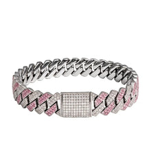 Bracelet Cuban Prong 14 mm — Rose