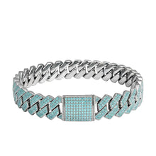 Bracelet Cuban Prong 14 mm — Noir
