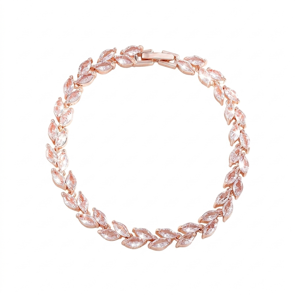 Jonc Petal Iced — Or Rose